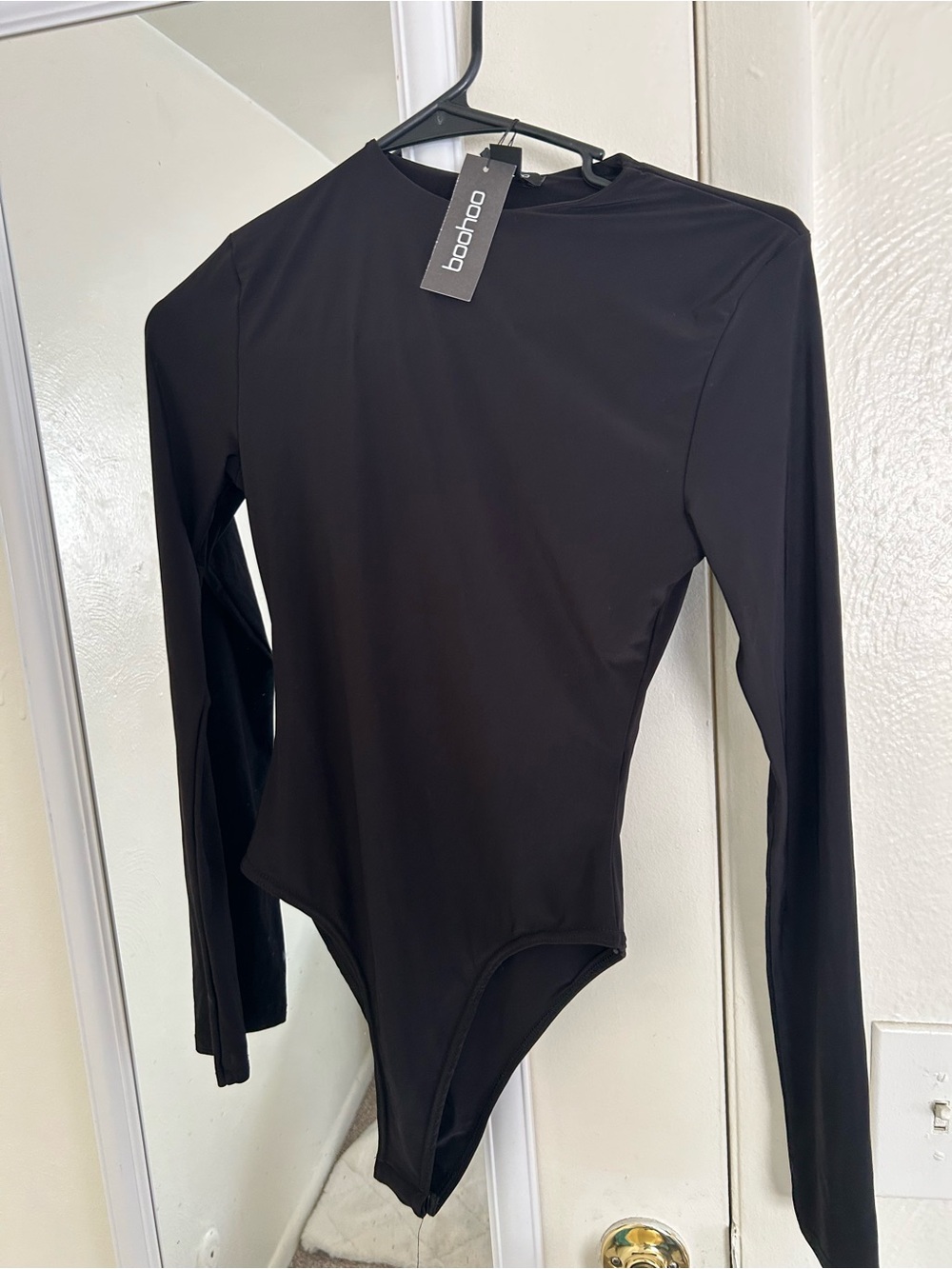 Boohoo Kids Black Long-Sleeve Bodysuit